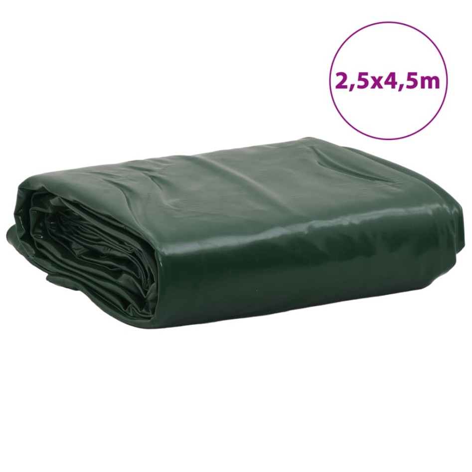 Lona verde 2,5x4,5 m 650