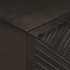 Mesita de noche madera maciza mango y hierro negro 40x30x50