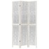 Biombo separador de 3 paneles madera maciza Paulownia