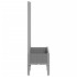 Jardinera con enrejado PP gris claro 80x40x142