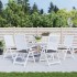 Cojines silla de jardín 6 uds tela Oxford antracita 50x50x3