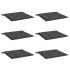 Cojines silla de jardín 6 uds tela Oxford antracita 50x50x3