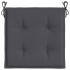 Cojines silla de jardín 6 uds tela Oxford antracita 50x50x3