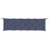 Cojines banco jardín 2 uds tela Oxford azul marino 180x50x7