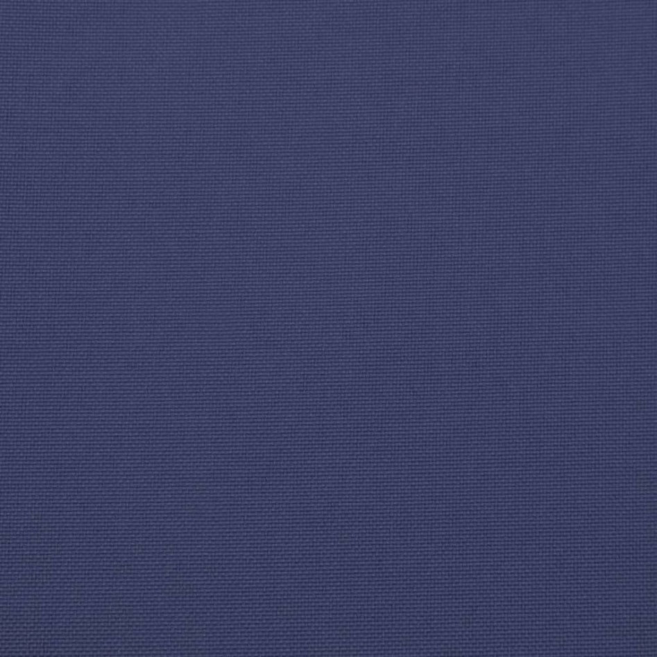 Cojines banco jardín 2 uds tela Oxford azul marino 180x50x7