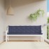 Cojines banco jardín 2 uds tela Oxford azul marino 200x50x7