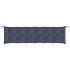 Cojines banco jardín 2 uds tela Oxford azul marino 200x50x7