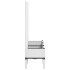 Jardinera con enrejado PP blanco 120x40x142