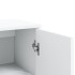 Aparador de madera de ingeniería blanco 60x31x84