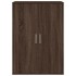 Aparador de madera de ingeniería roble marrón 60x31x84