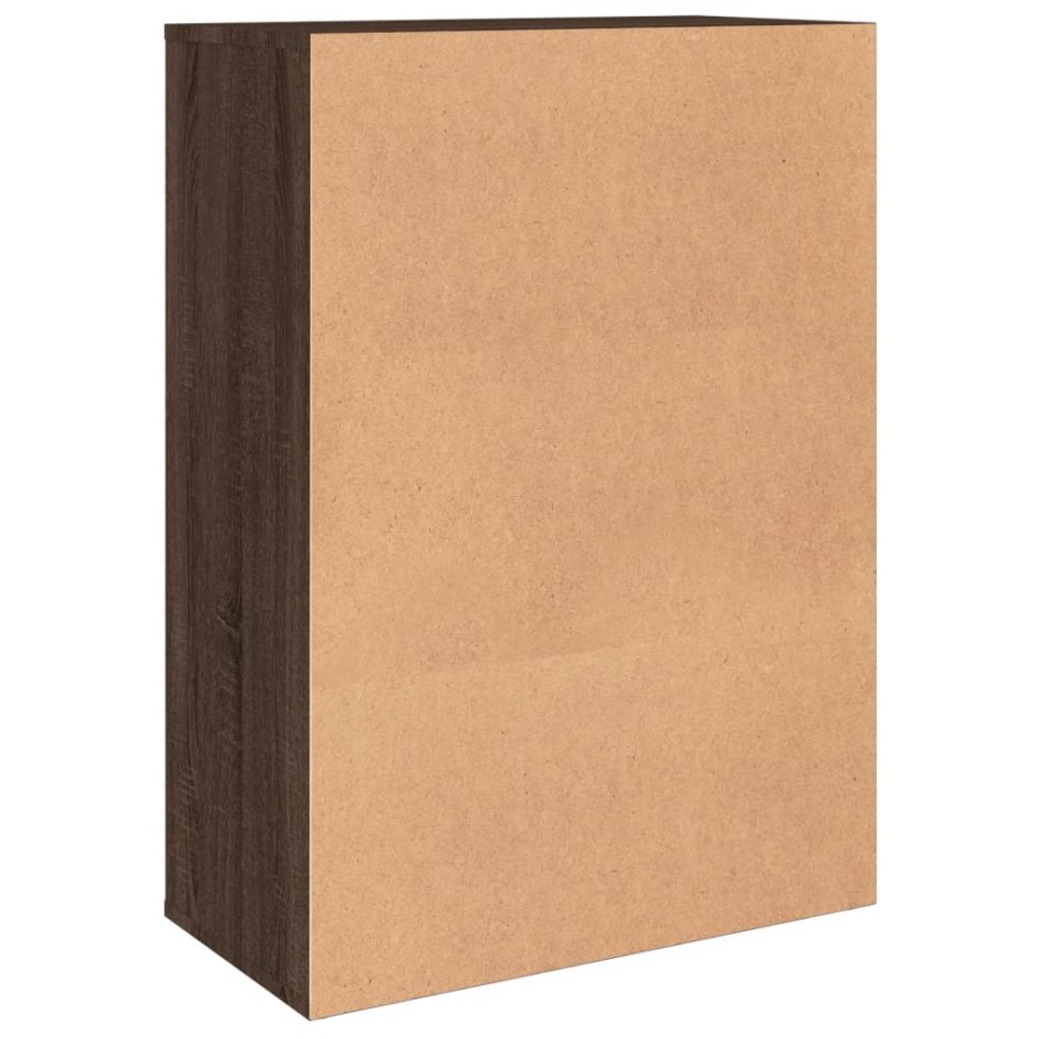 Aparador de madera de ingeniería roble marrón 60x31x84