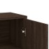 Aparador de madera de ingeniería roble marrón 60x31x84