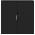 Aparador de madera de ingeniería negro 79x38x80
