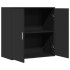 Aparador de madera de ingeniería negro 79x38x80