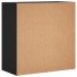 Aparador de madera de ingeniería negro 79x38x80
