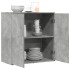 Aparador de madera de ingeniería gris hormigón 79x38x80