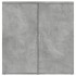 Aparador de madera de ingeniería gris hormigón 79x38x80