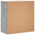 Aparador de madera de ingeniería gris hormigón 79x38x80