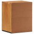 Armario de baño de pared madera maciza de acacia 38x33x48