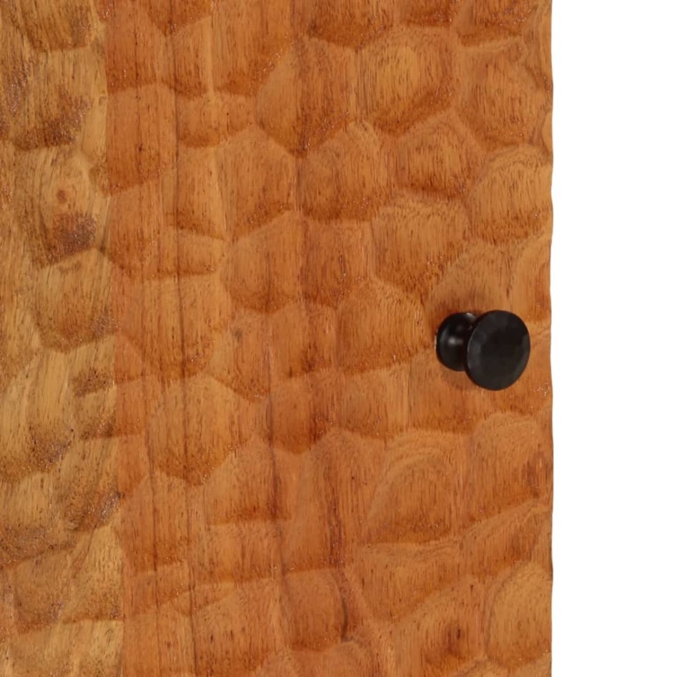 Armario de baño de pared madera maciza de acacia 38x33x48