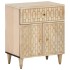 Mesita de noche madera maciza de mango 50x33x60