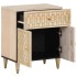 Mesita de noche madera maciza de mango 50x33x60