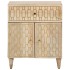 Mesita de noche madera maciza de mango 50x33x60