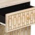 Mesita de noche madera maciza de mango 50x33x60