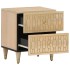 Mesita de noche de madera maciza de mango 40x33x46