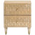 Mesita de noche de madera maciza de mango 40x33x46