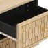 Mesita de noche de madera maciza de mango 40x33x46