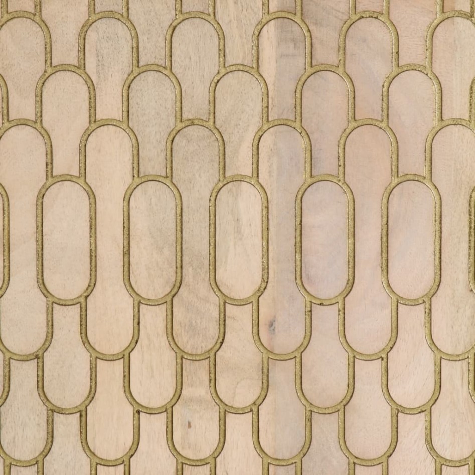 Armario auxiliar madera maciza de mango 60x33x75