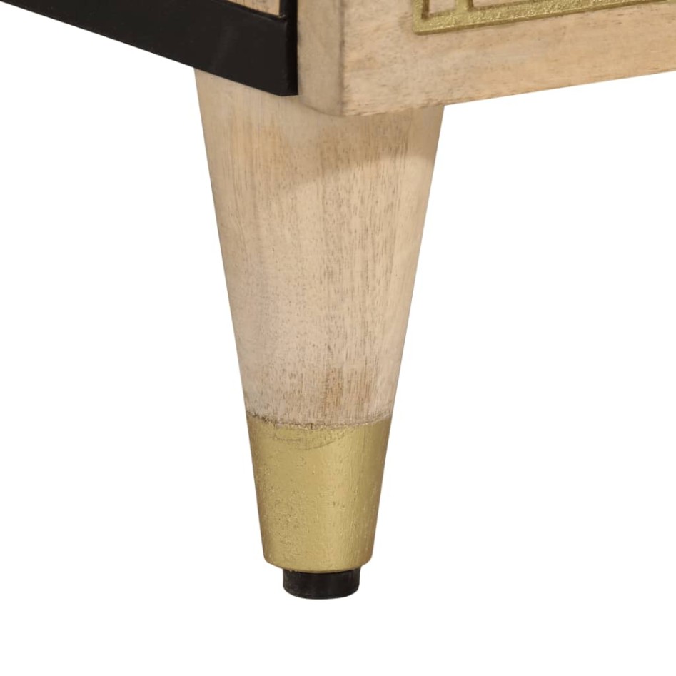 Armario auxiliar madera maciza de mango 60x33x75