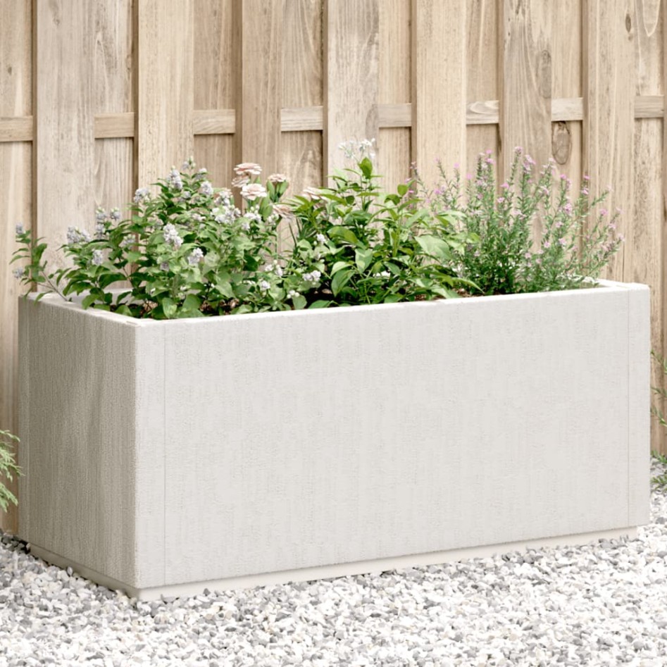 Jardinera PP blanco 80x36x35