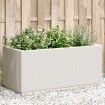 Jardinera PP blanco 80x36x35 cm