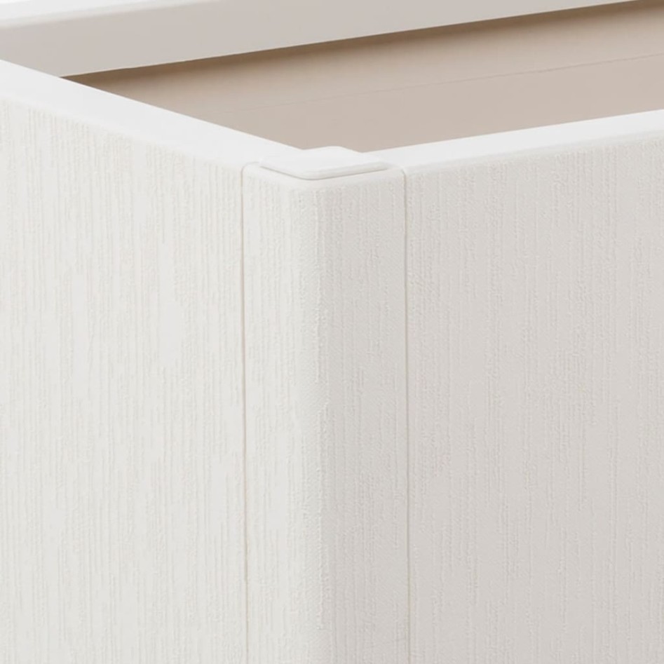 Jardinera PP blanco 80x36x35