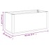 Jardinera PP blanco 80x36x35