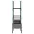 Jardinera con enrejado PP gris claro 120x40x142,5