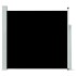 Toldo lateral retráctil de jardín negro 170x300