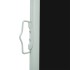 Toldo lateral retráctil de jardín negro 170x300