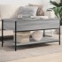 Mesa de centro madera ingeniería metal gris Sonoma 100x50x50