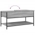 Mesa de centro madera ingeniería metal gris Sonoma 100x50x50