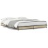 Estructura cama madera ingeniería metal roble Sonoma 135x190