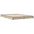 Estructura cama madera ingeniería metal roble Sonoma 135x190