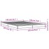 Estructura cama madera ingeniería metal roble Sonoma 135x190