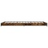 Estructura cama madera ingeniería metal roble humo 75x190