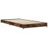 Estructura cama madera ingeniería metal roble humo 75x190