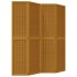 Biombo separador de 4 paneles madera maciza paulownia