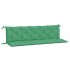 Cojines de banco de jardín 2 uds tela Oxford verde 180x50x7