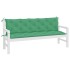 Cojines de banco de jardín 2 uds tela Oxford verde 180x50x7